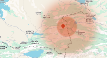 Зафиксировано землетрясение на юге Казахстана
