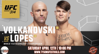 Полный список участников турнира UFC 314